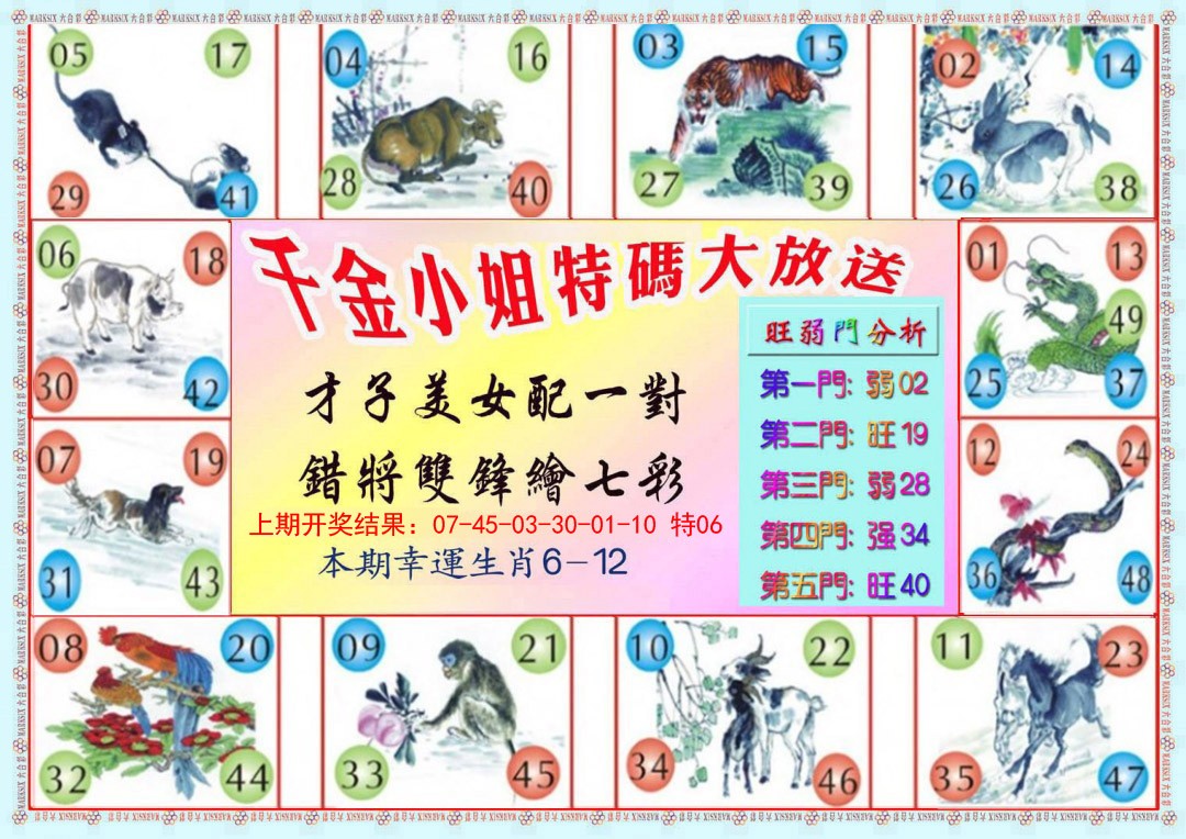 2025012期千金小姐B版