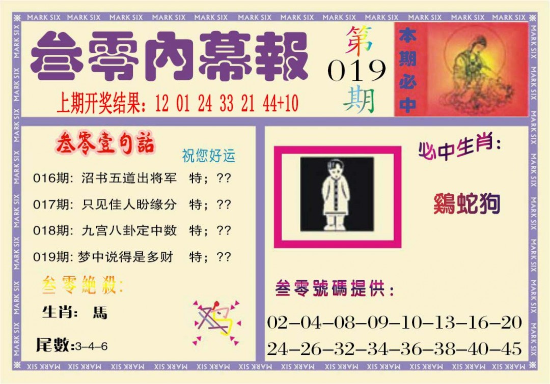 2025019期叁零内幕报
