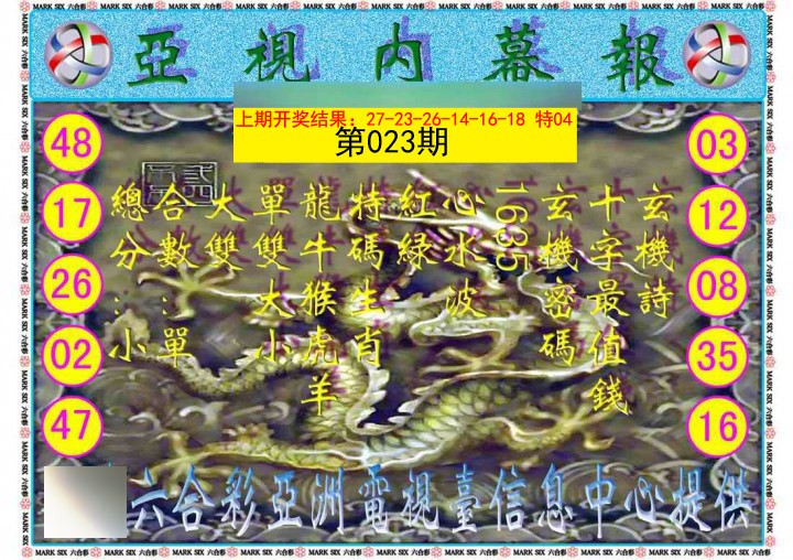2025023期亚视内幕报