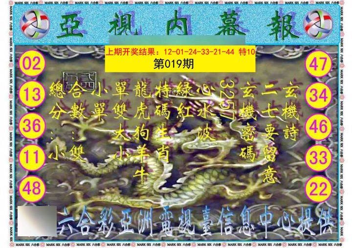2025019期亚视内幕报
