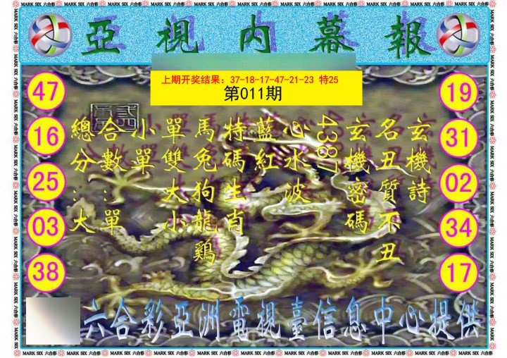 2025011期亚视内幕报
