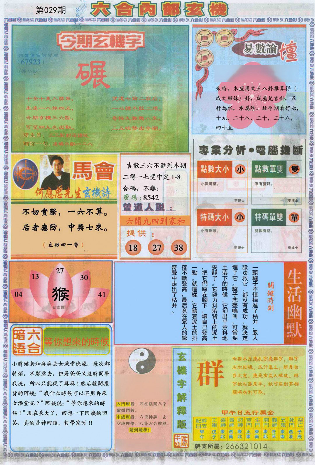 2025029期六合内部B加大版