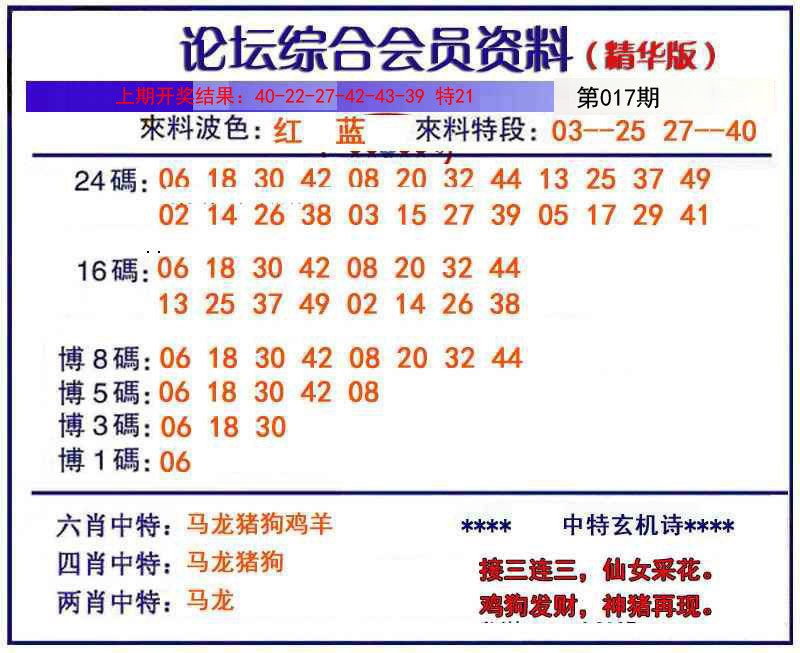 2025017期综合会员资料