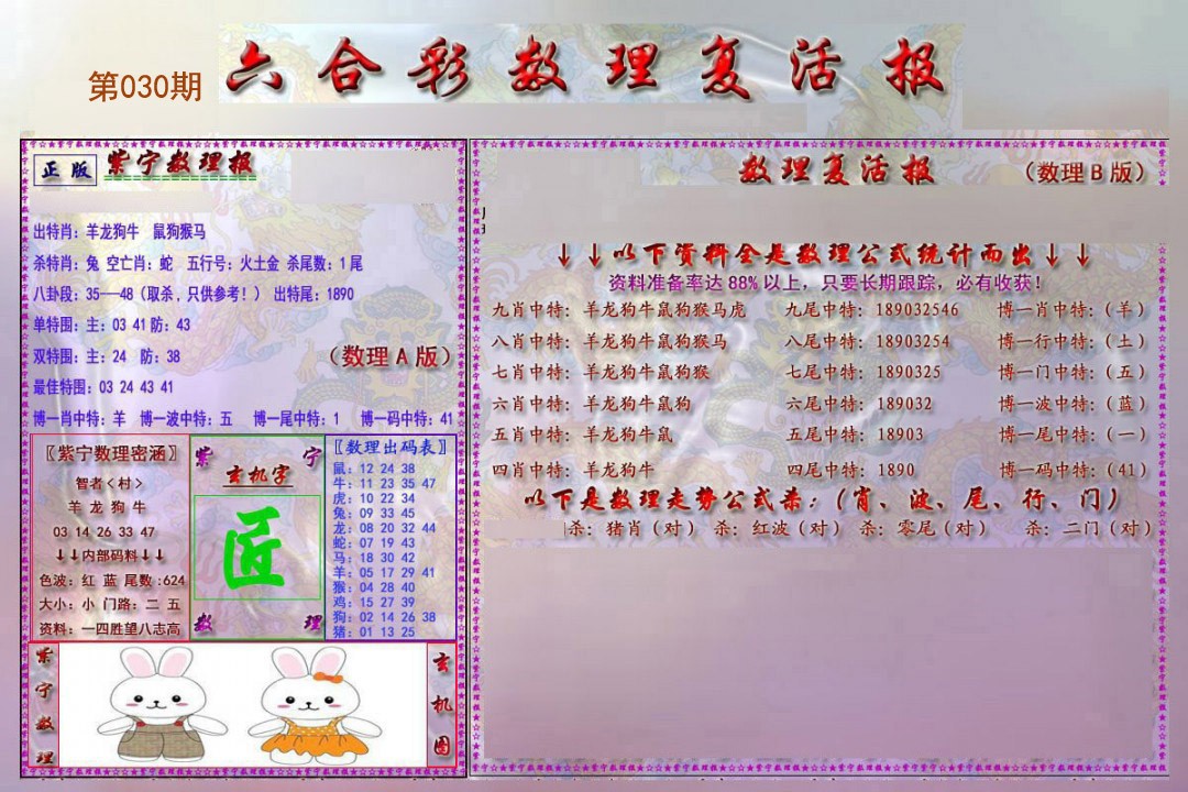 2025030期数理复活报