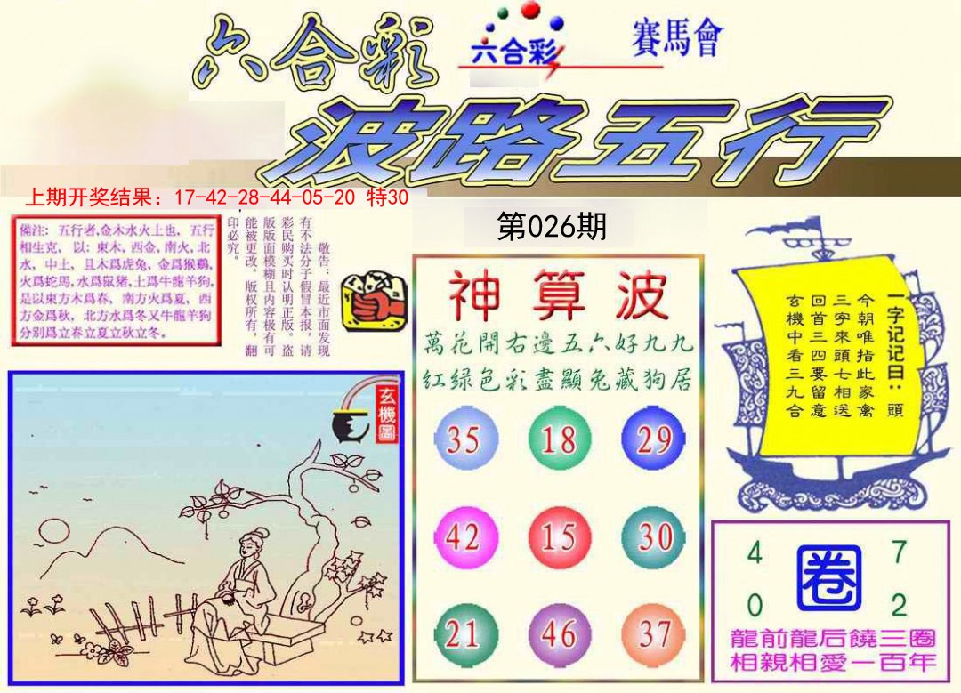2025026期波路五行