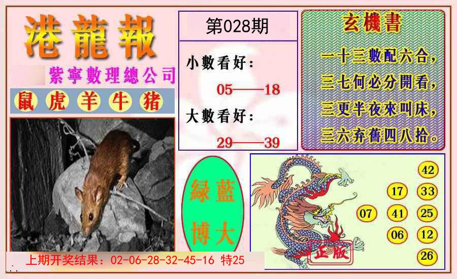 2025028期港龙报