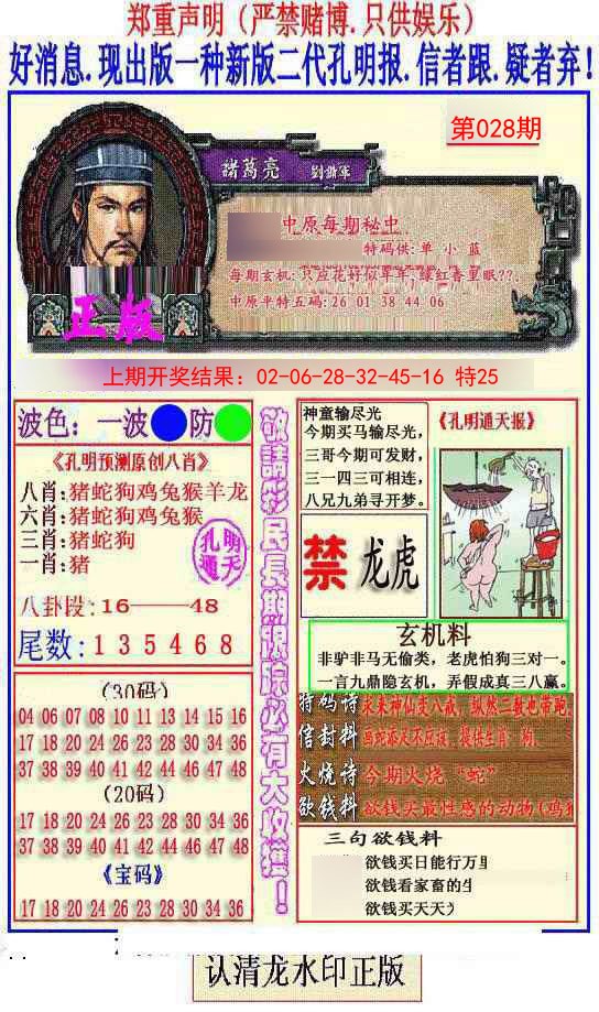 2025028期另二代孔明报