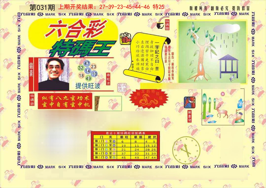 2025031期特码王