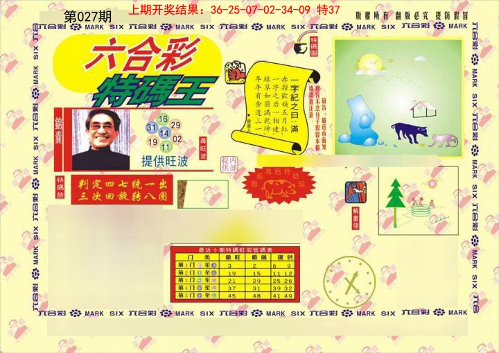 2025027期特码王