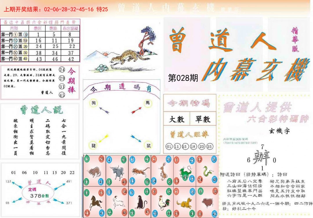 2025028期曾道人内幕精华版