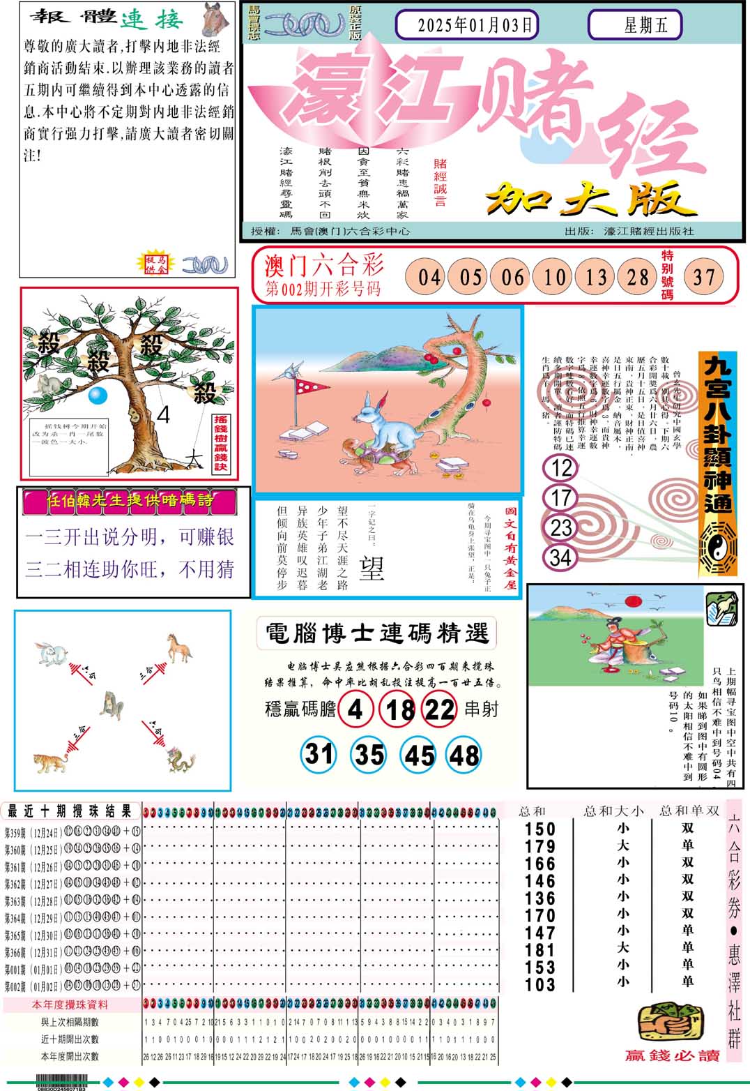 2025003期濠江赌经A加大版