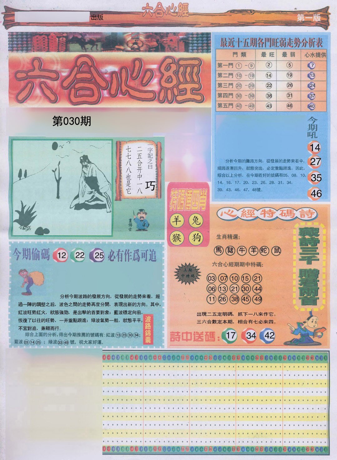 2025030期六合心经A