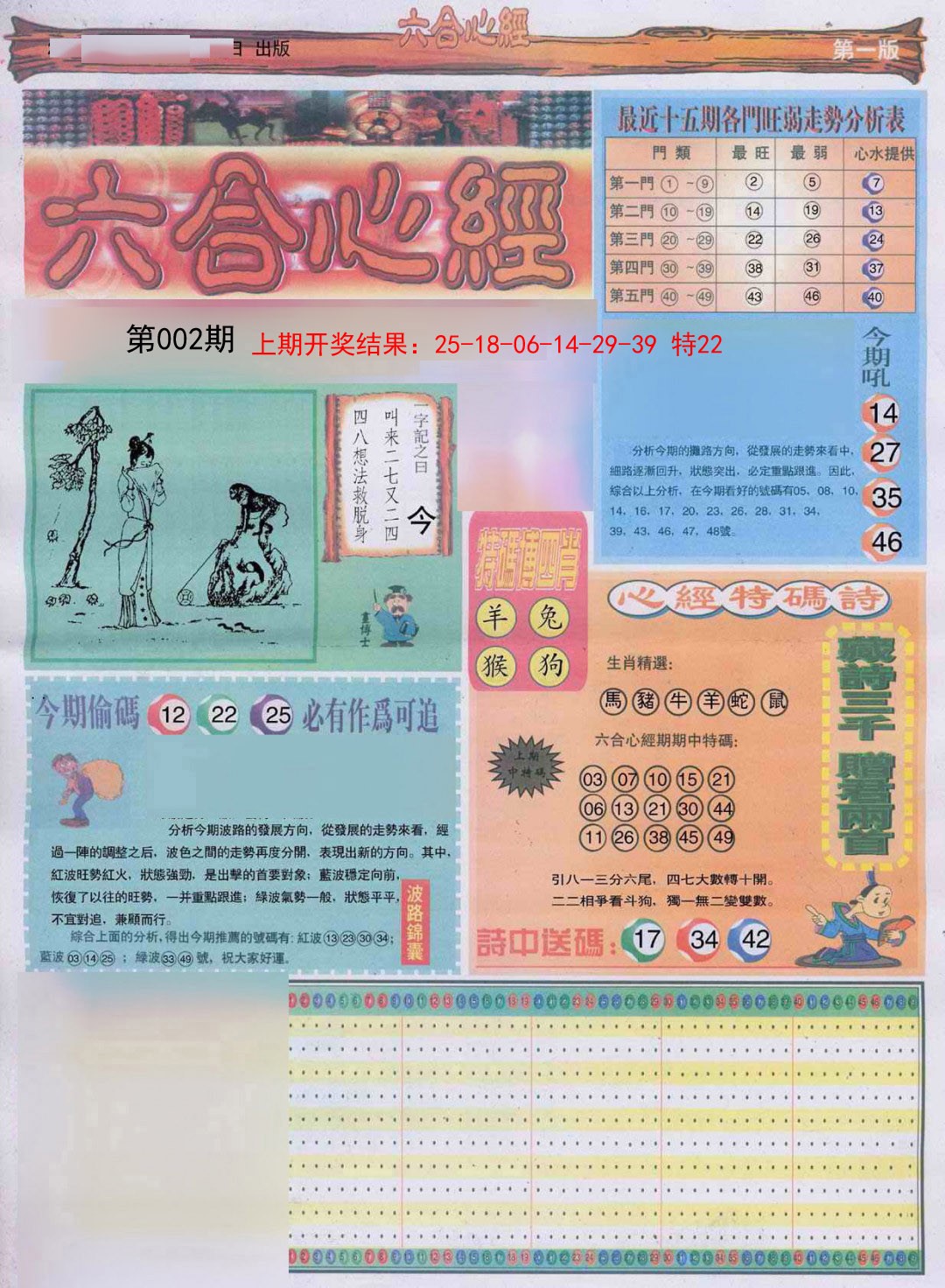 2025002期六合心经A