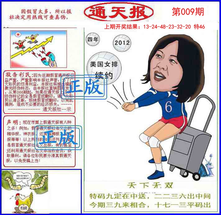 2025009期正版通天报