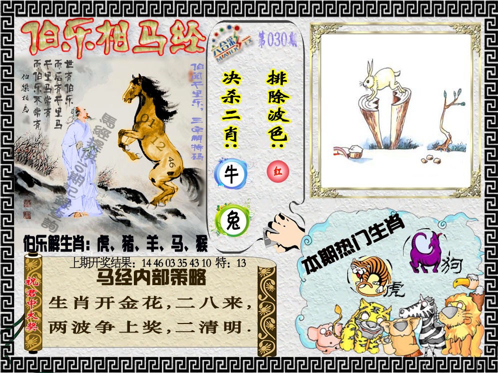 2025030期伯乐相马经