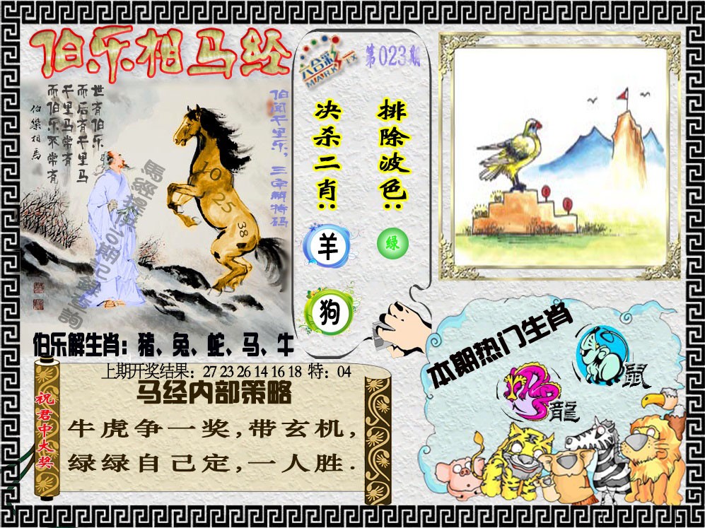 2025023期伯乐相马经