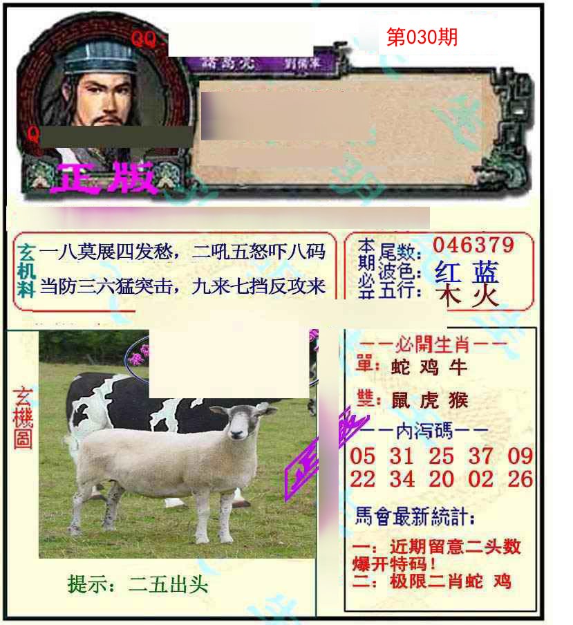 2025030期正宗孔明