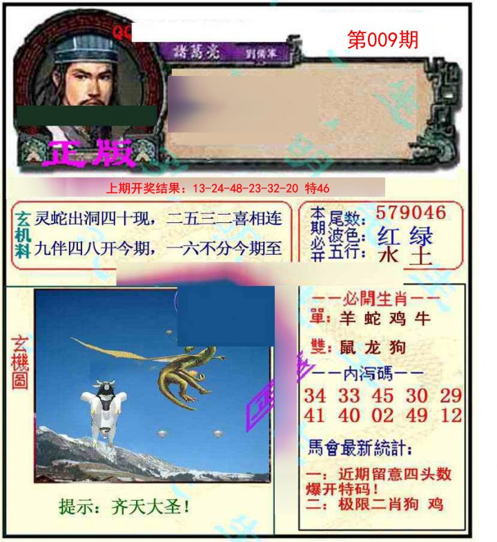 2025009期正宗孔明