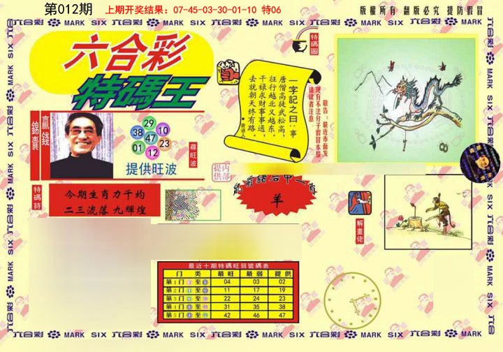 2025012期心水特码(信封)