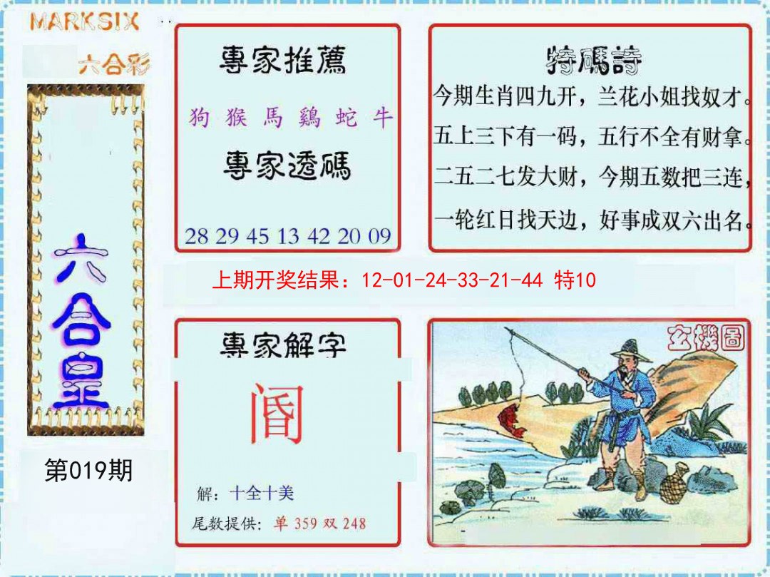 2025019期六合皇
