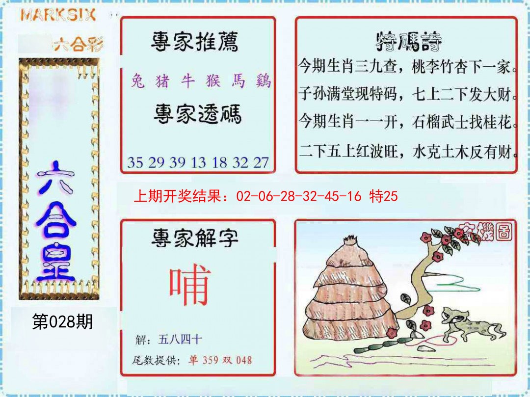 2025028期六合皇