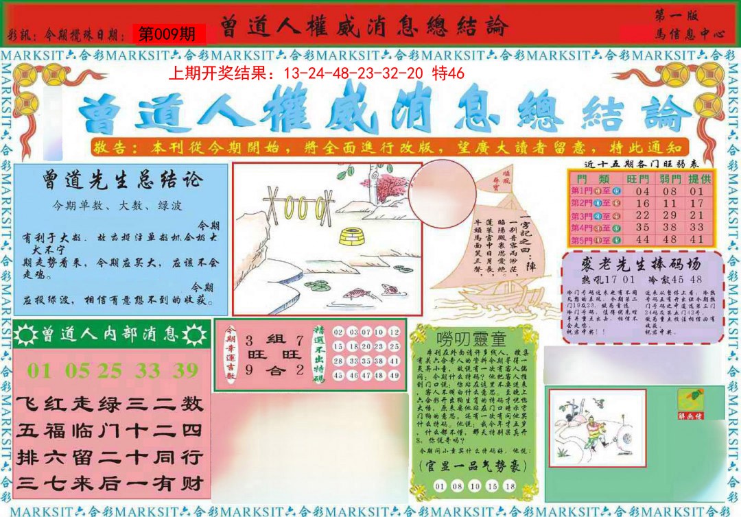 2025009期曾道人权威消息A