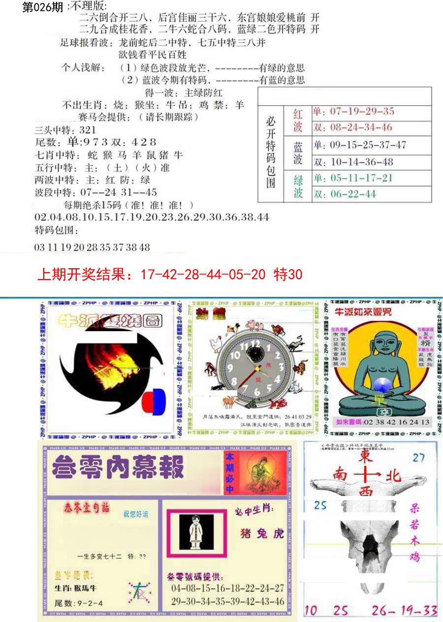 2025026期五鬼正宗会员综合资料B