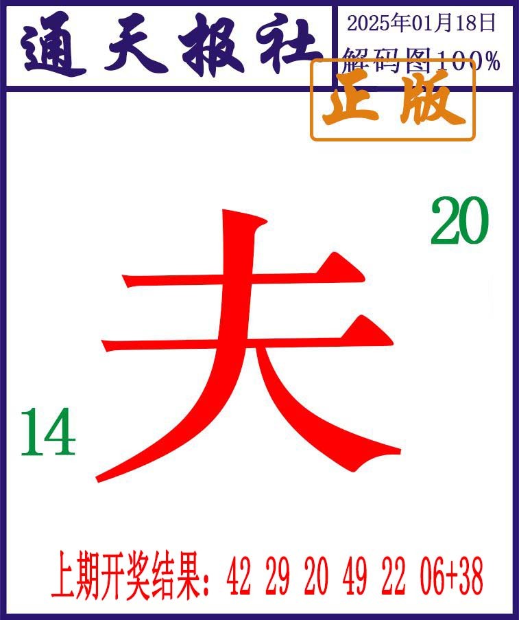 2025018期通天报解码图