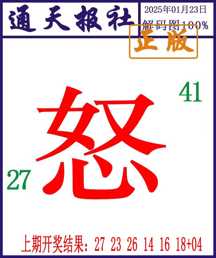 2025023期通天报解码图