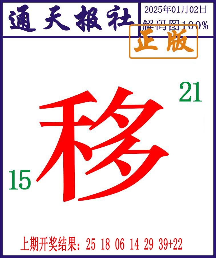 2025002期通天报解码图