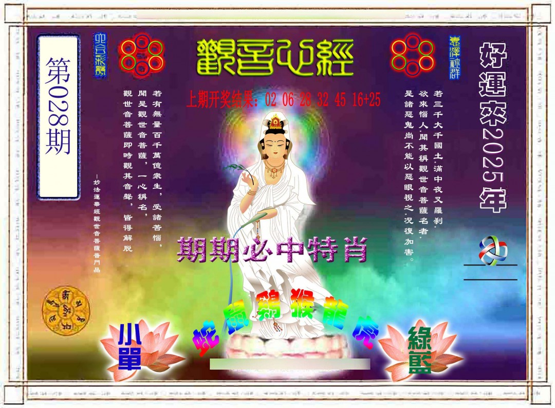 2025028期观音心经