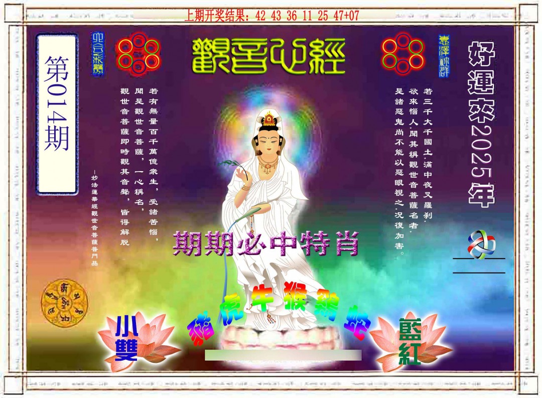 2025014期观音心经