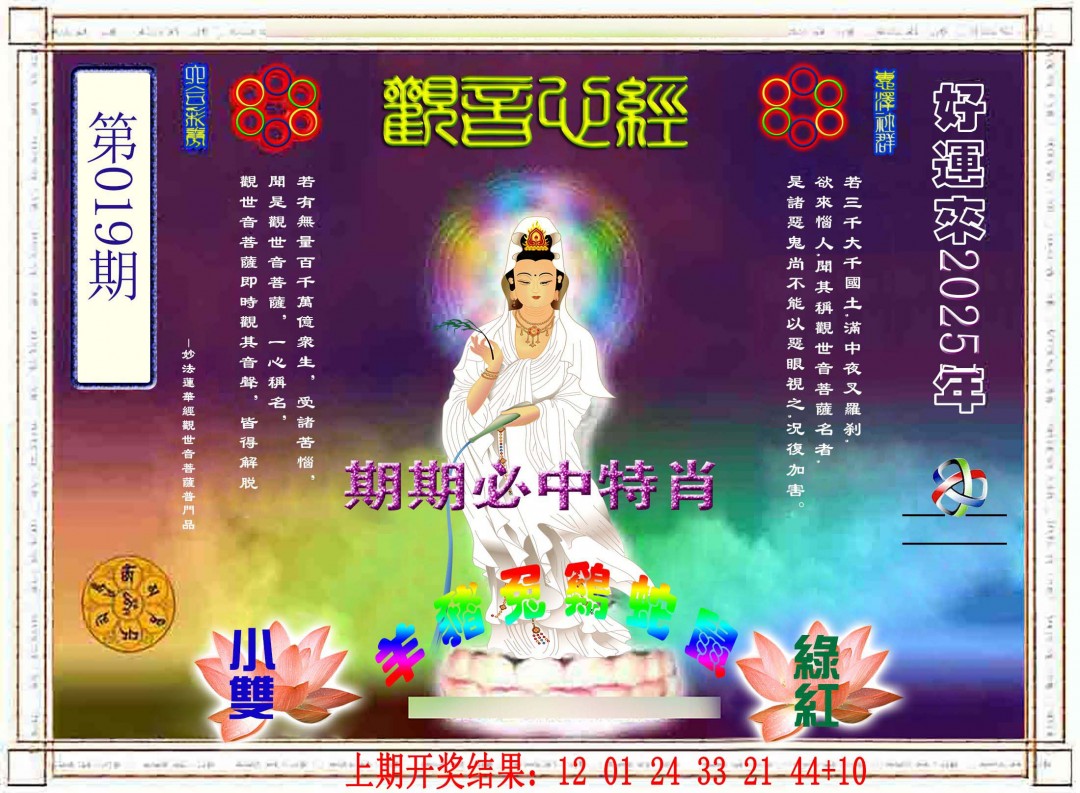 2025019期观音心经