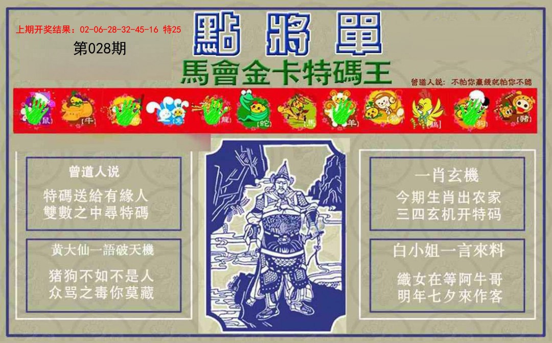 2025028期点将单