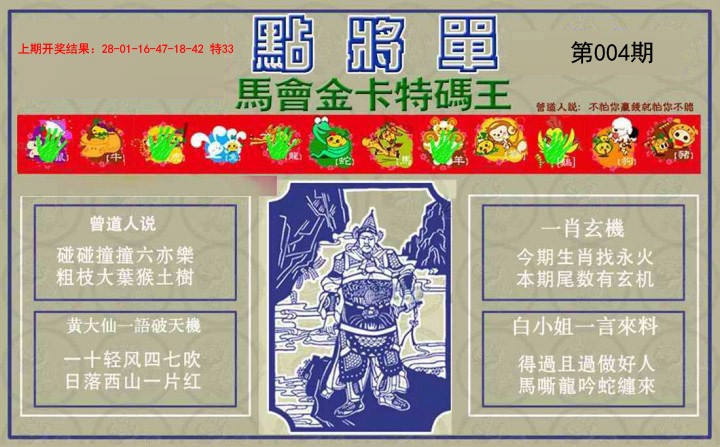 2025004期点将单