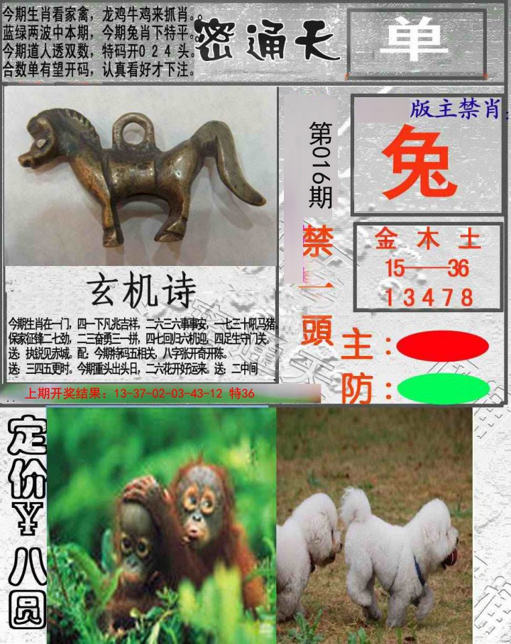2025016期密通天