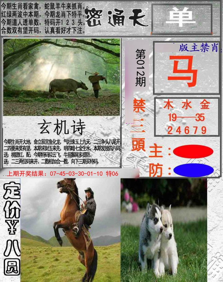 2025012期密通天