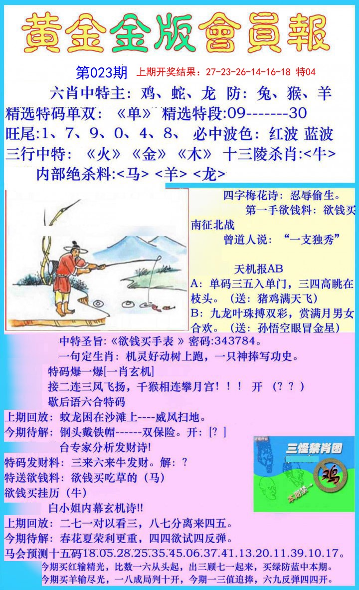 2025023期黄金金版会员报