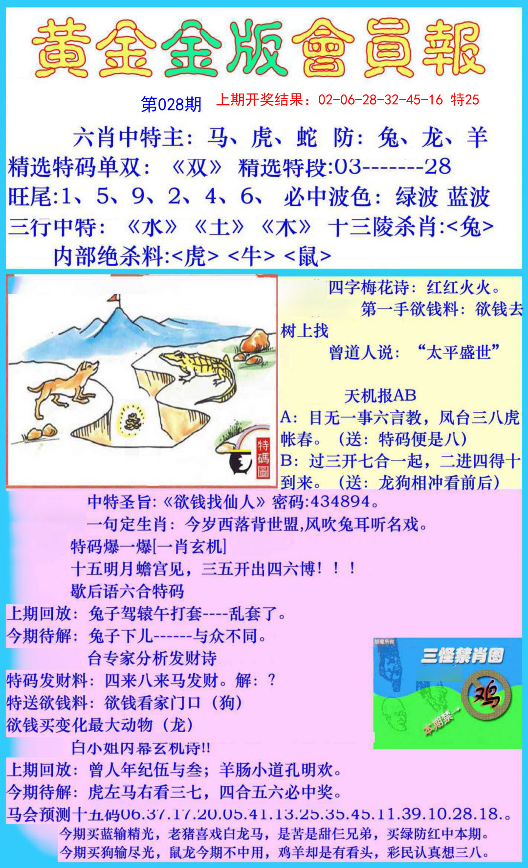2025028期黄金金版会员报