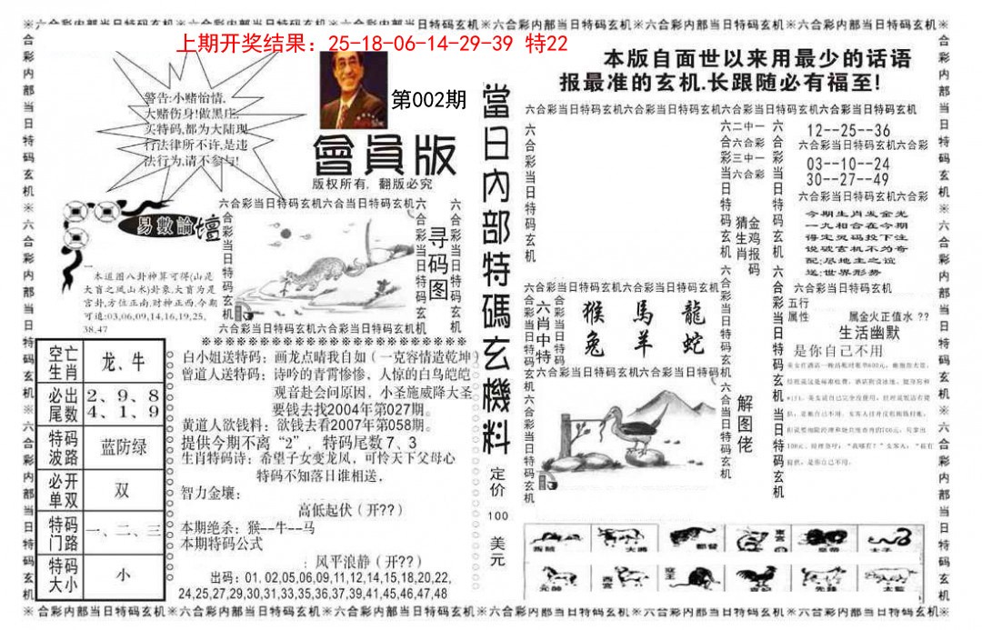 2025002期当日特码玄机报