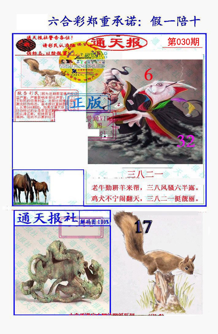 2025030期假一陪十通天报