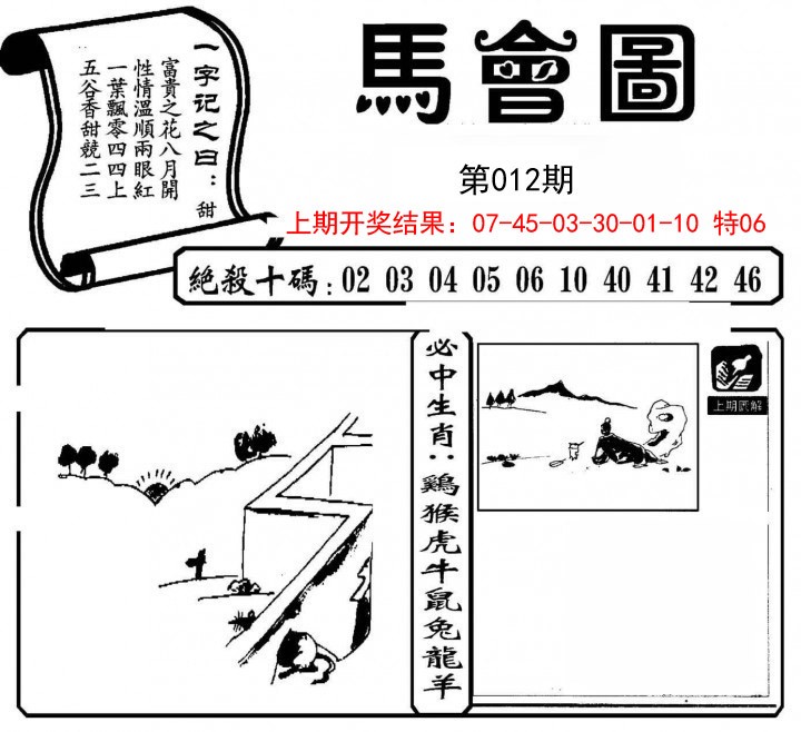 2025012期马会图