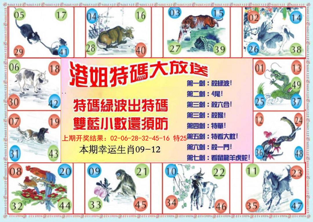 2025028期港姐密报B
