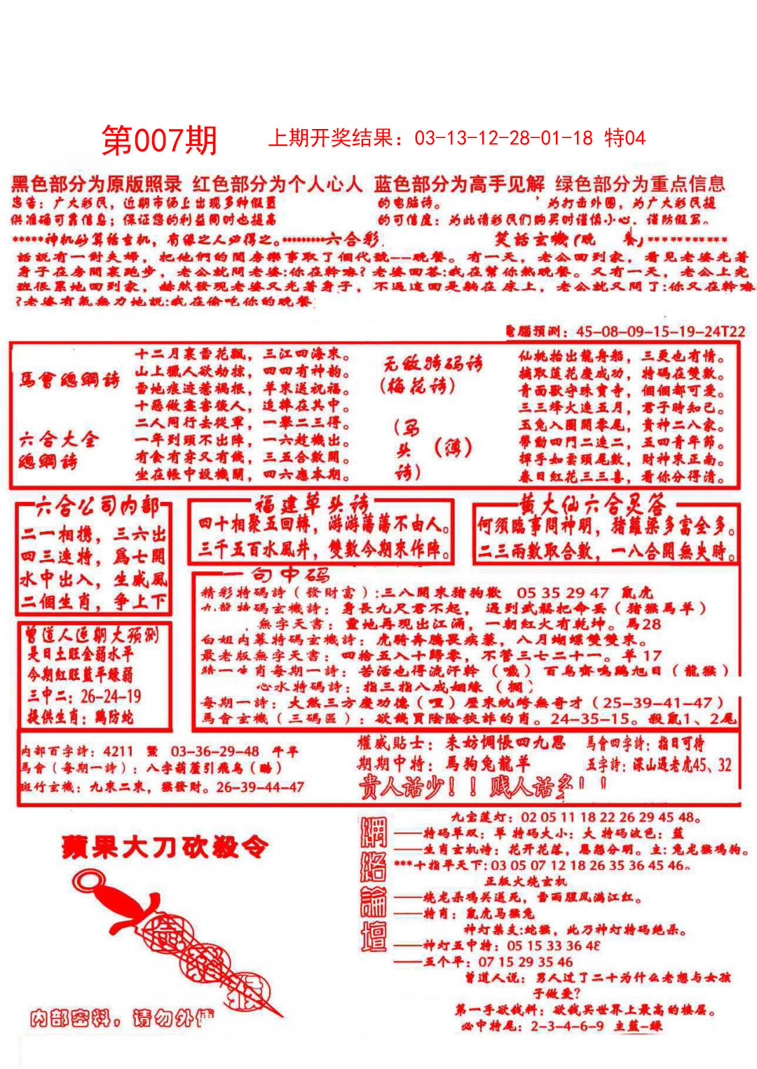 2025007期大刀彩霸王A
