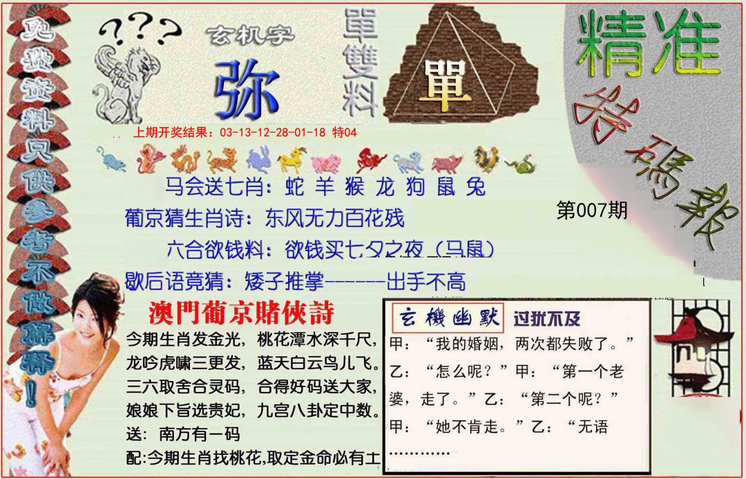 2025007期精准<特碼報>