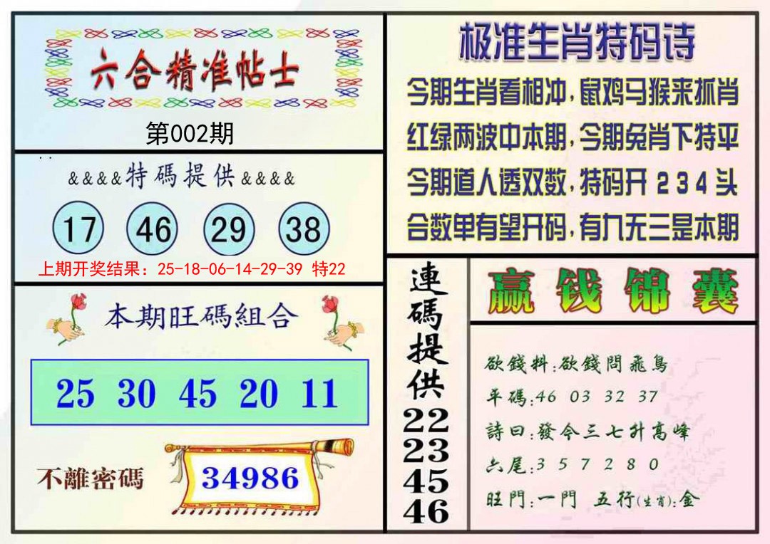 2025002期精准贴士