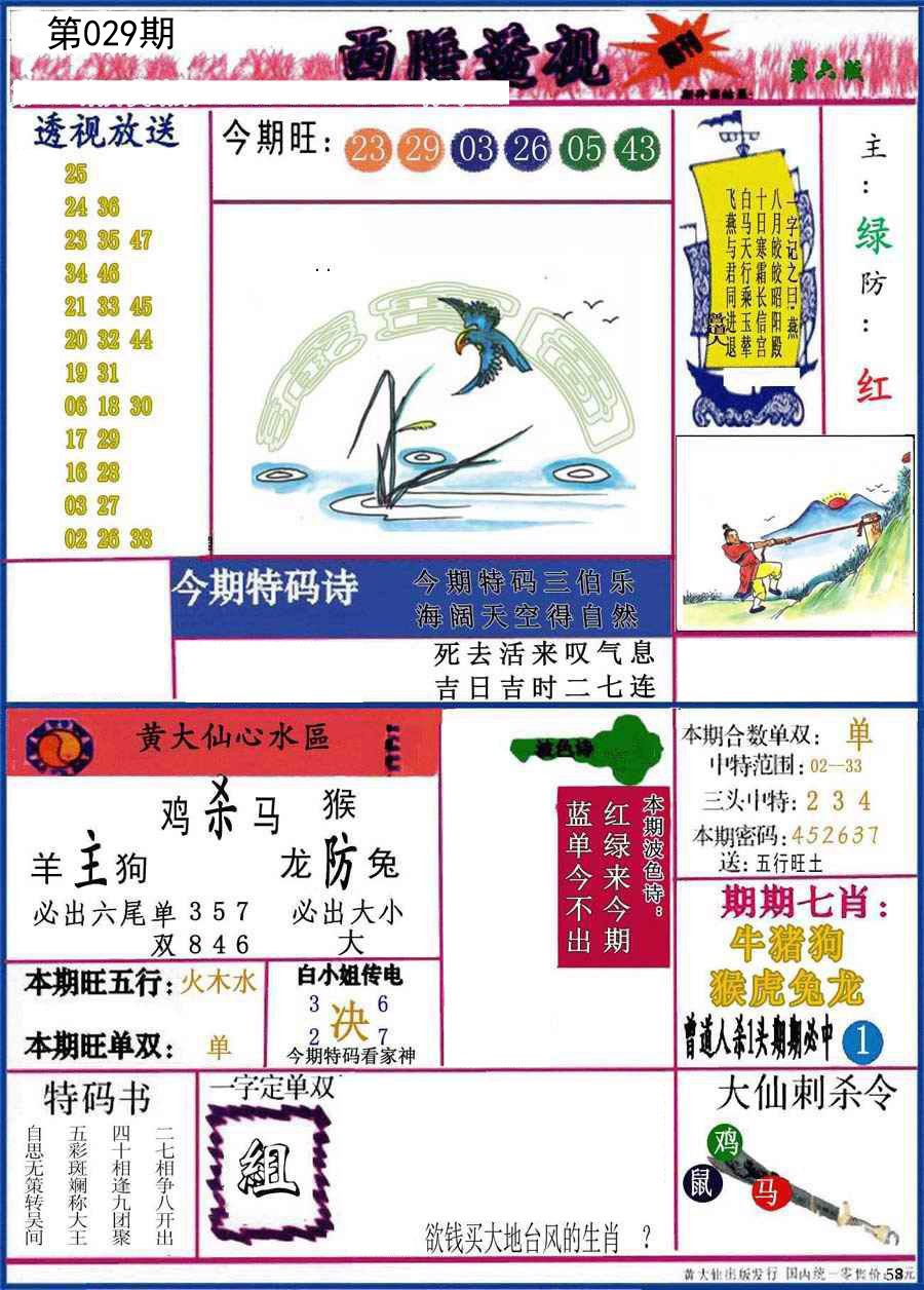2025029期西陲透视