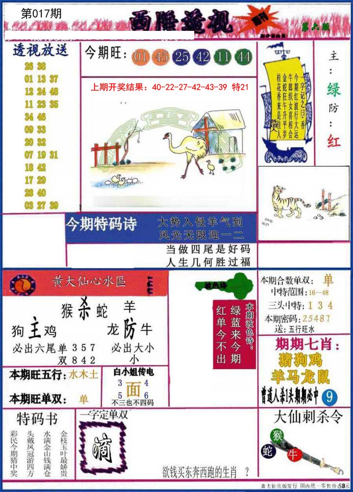 2025017期西陲透视