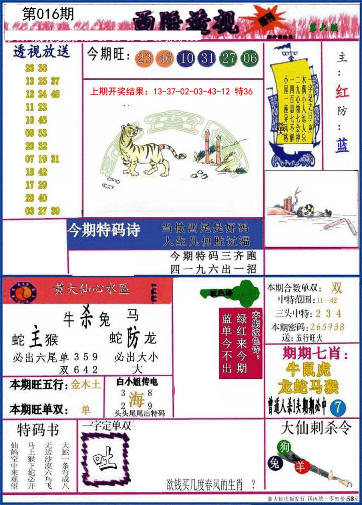 2025016期西陲透视
