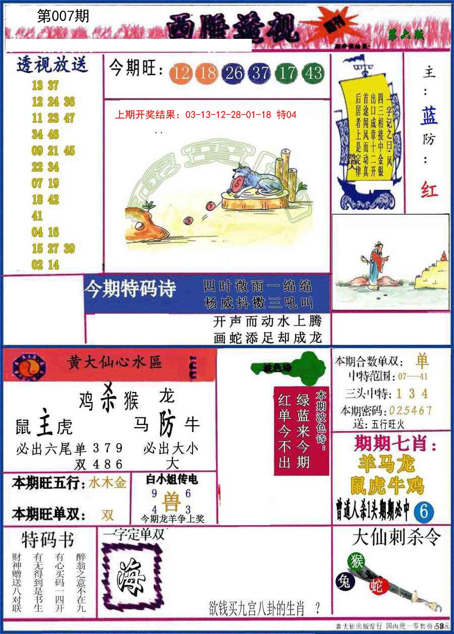 2025007期西陲透视